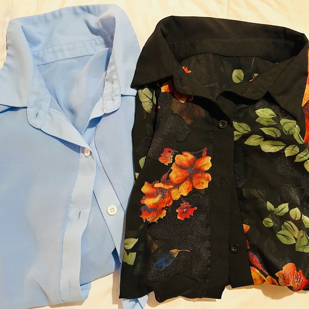 NWOT Button-Up Shirts women’s Large